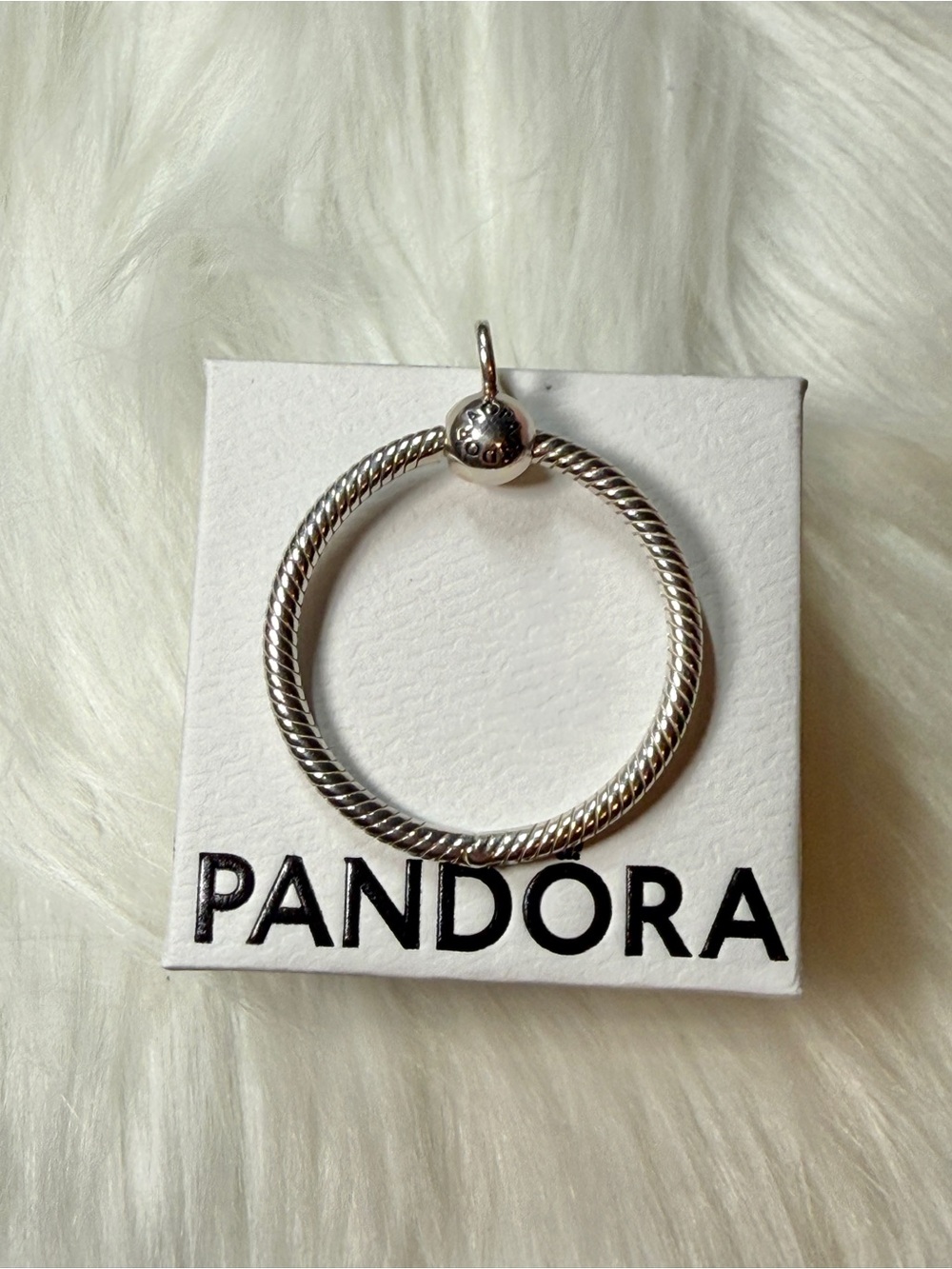 Pandora Moments Medium O Pendant Silver